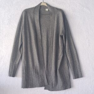 VILA Milano Women's Gray Wool Blend‎ Sweater Cardigan Size L